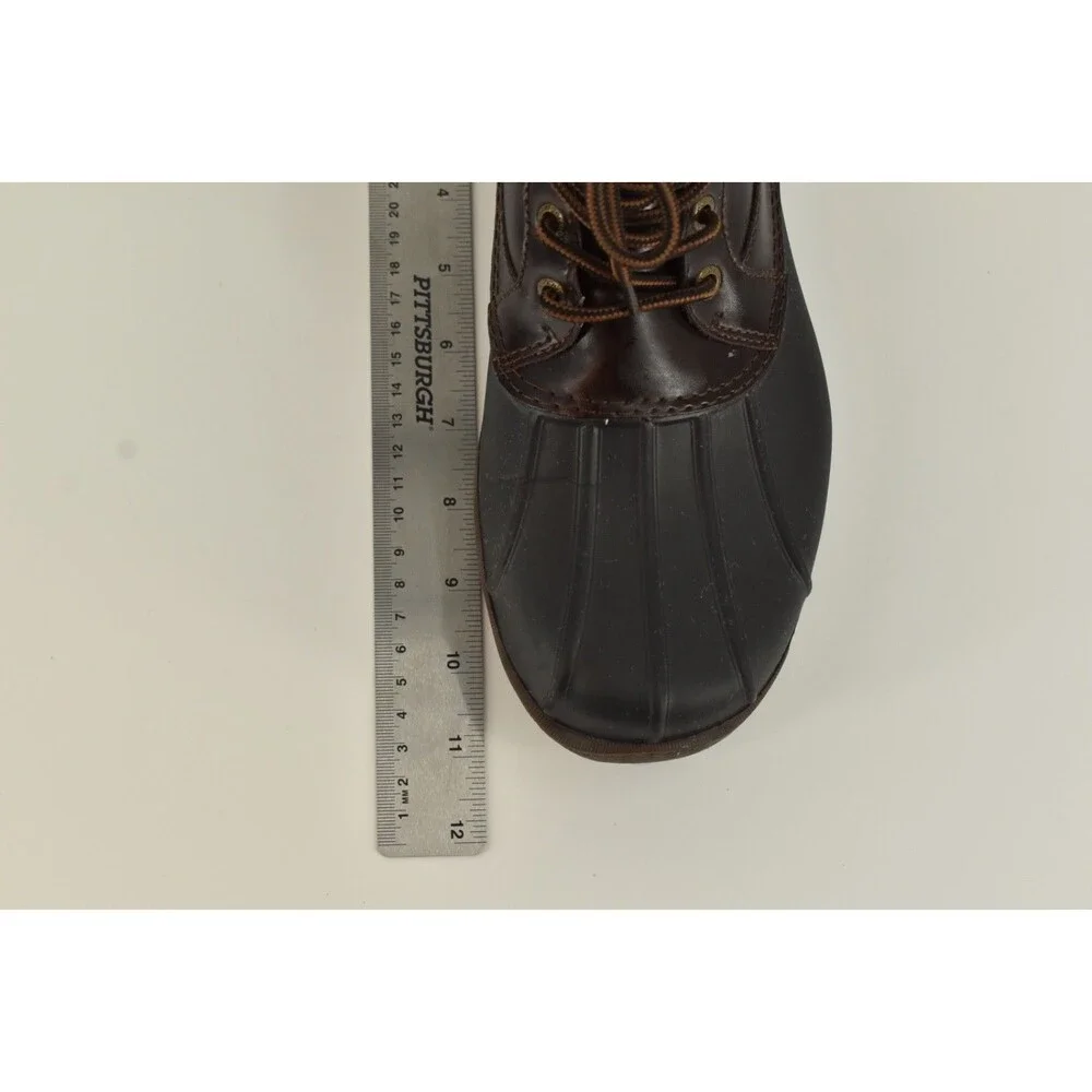 Sperry Top Sider Brewster Mens Brown Leather Waterproof Duck Boots Size 8M
